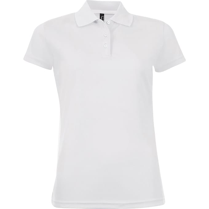 SOLS Dames/dames Performer korte mouw Pique Polo Shirt (Wit)