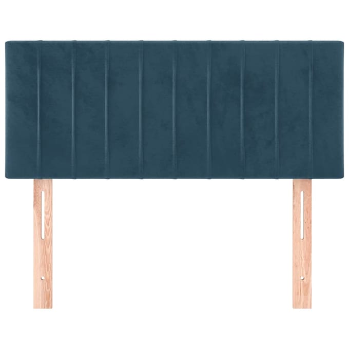 vidaXL - Hoofdbord - 80x5x78/88 - cm - fluweel - donkerblauw