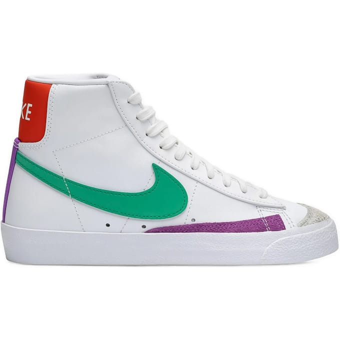 W Blazer Mid 77 dameshoge schoen wit/stadiongroen/picante rood