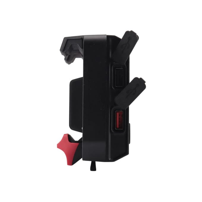Support de Navigation pour téléphone portable pour moto, charge sans fil avec deux Ports USB de remplacement noir