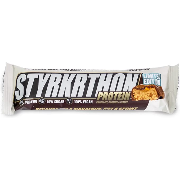 Voedingssupplement karamel, pinda's en chocolade Styrkr Pro20
