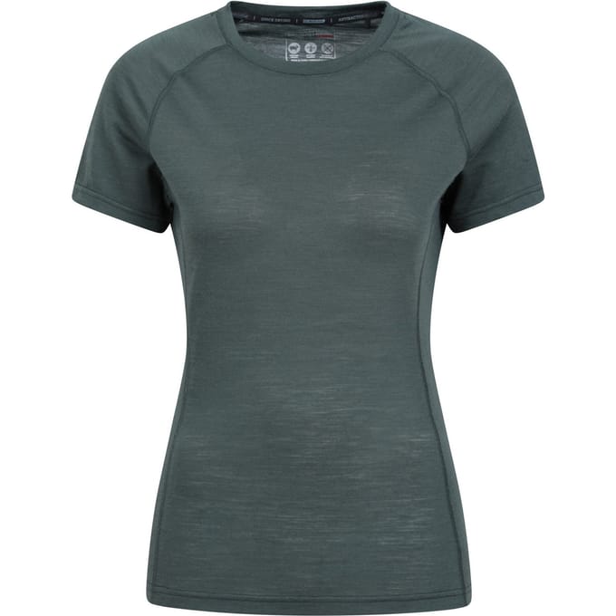 Mountain Warehouse Dames/Dames Summit Merino Wol Thermo Top (Groen)