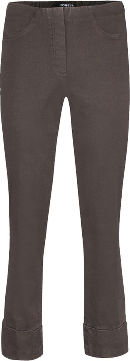 Robell Bella Dames Comfort Jeans - Donker Bruin - EU48