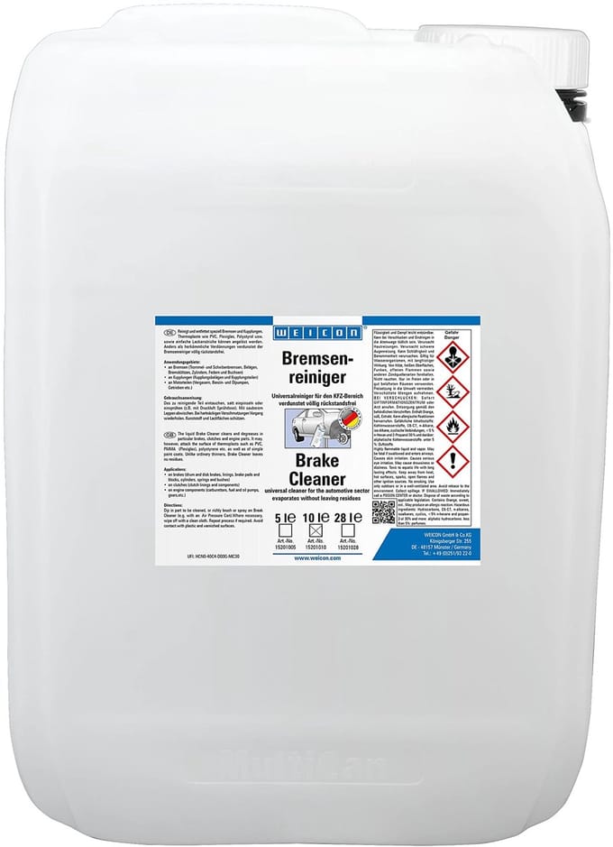 WEICON Remmenreiniger AF – 10 L – Acetonvrij – Farblos