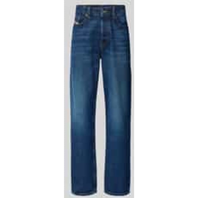 straight fit jeans van puur katoen