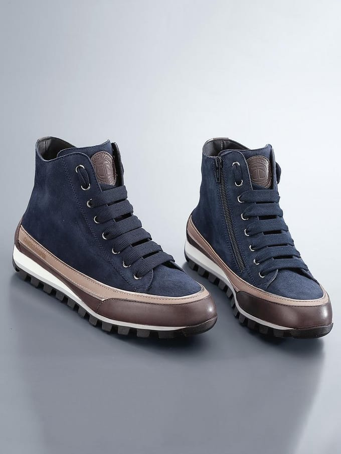 Sneakers Jains Strip Van Candice Cooper blauw