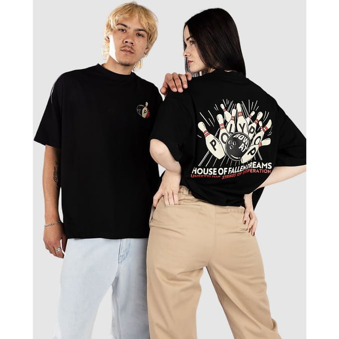 Polypop Fallen Dreams T-Shirt zwart