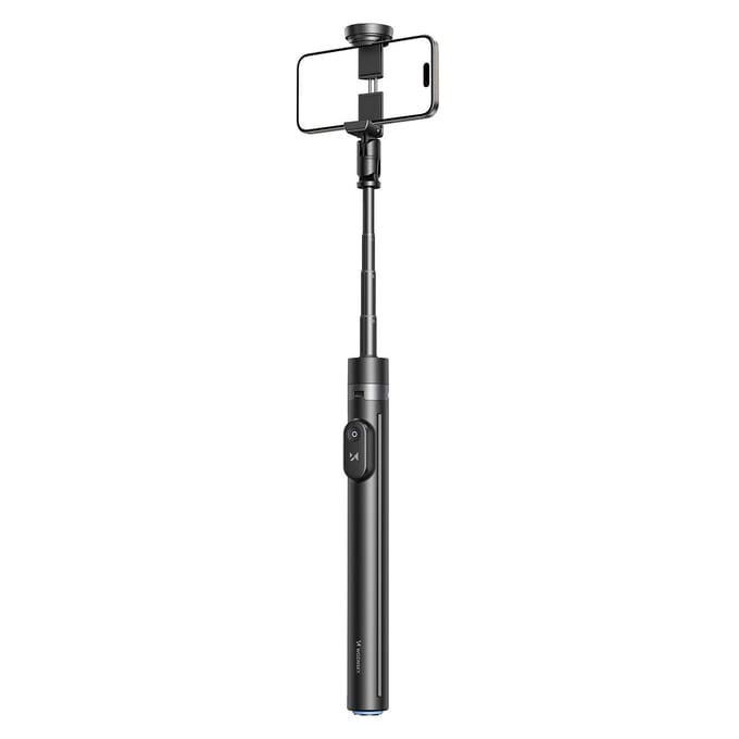 Wozinsky Selfie stick WRZP1 with automatically extendable legs tripod function 1.7m - black
