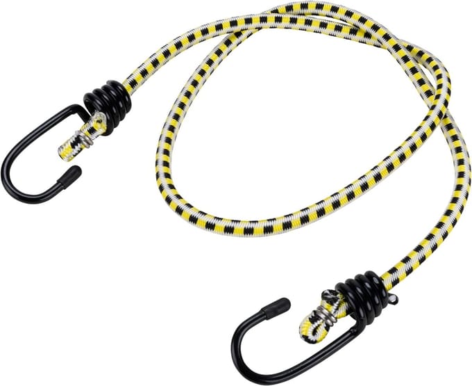 Elastische Spanband - Bungee Koord - Vastzetten van spullen - Gecoate Haken - 91 cm - Rood