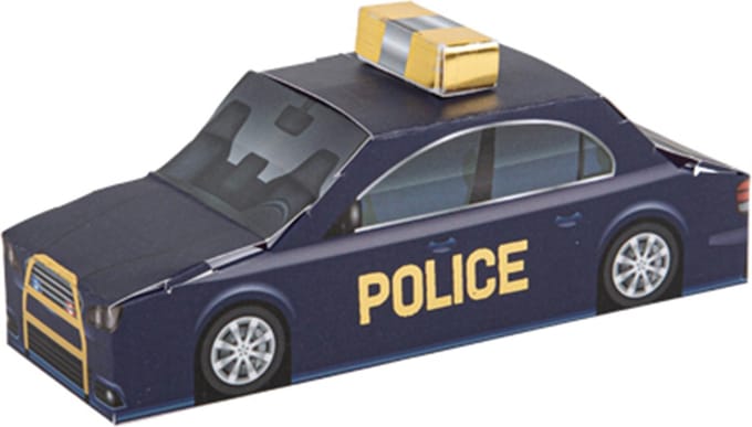 ARTYFETES - 8 politie autocontainers 15 x 5 x 5 cm