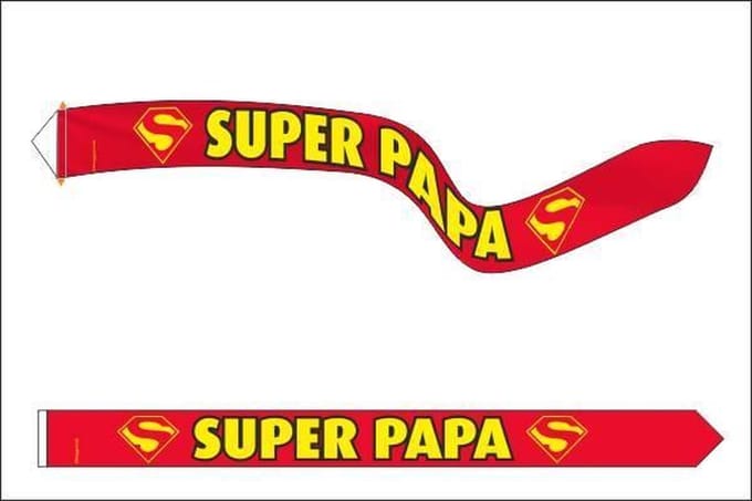 Vaderdag wimpel 25x300cm Super papa