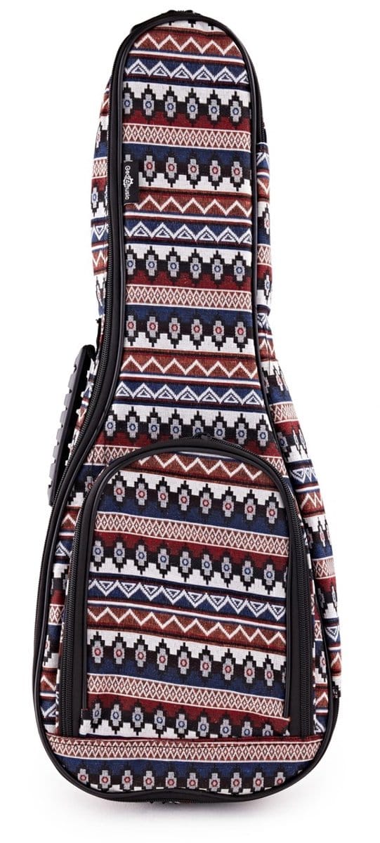 Ukulele Concert Premium Gigbag van Gear4music, Aztec