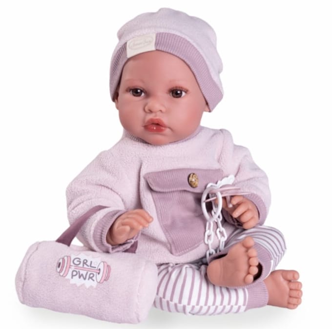 Antonio Juan babypop Erika soft body met bruine ogen 40 cm