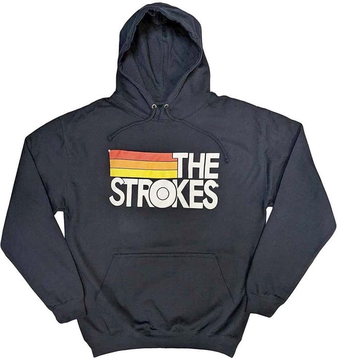 The Strokes - Logo & Stripes Hoodie/trui - S - Blauw