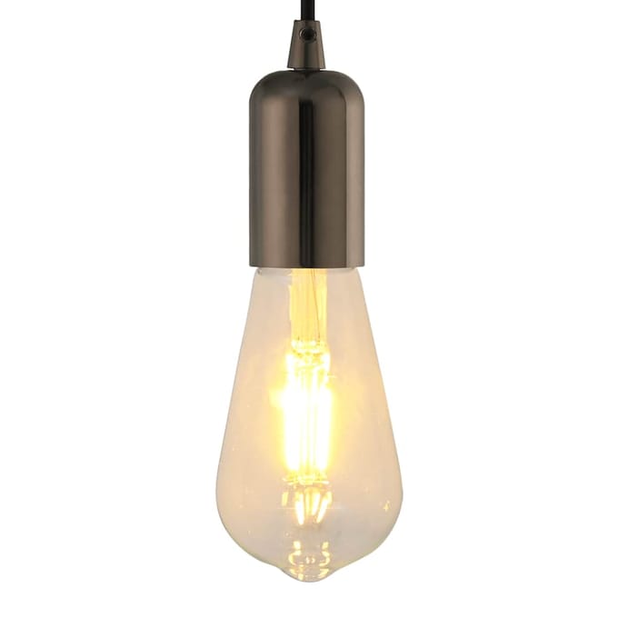 vidaXL Lamphouders 2 st glanzend zwart E27