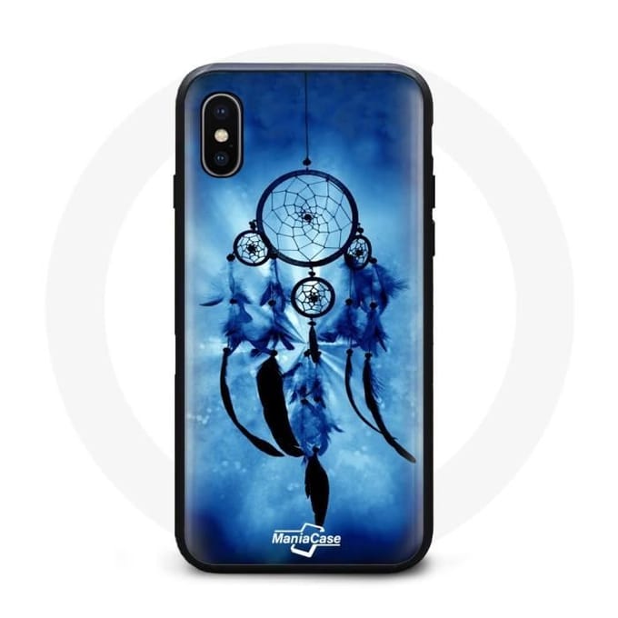 Coque - MANIACASE - Iphone XS max - Attrape rêve - Souple - Protection contre les chocs bleu