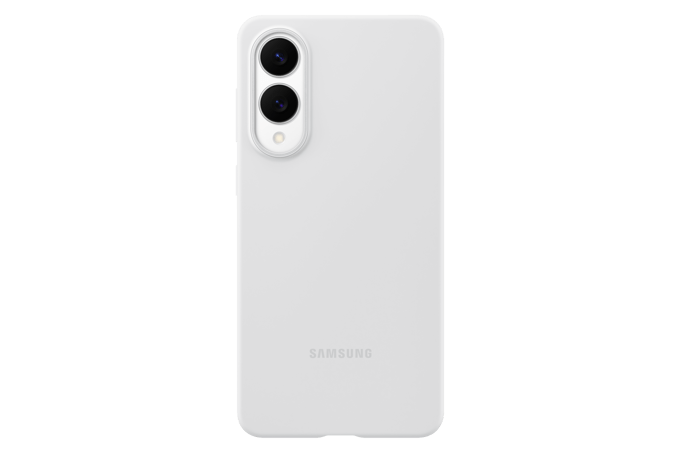 Originele Silicone Backcover voor de Samsung Galaxy S25 Edge - Light Grey