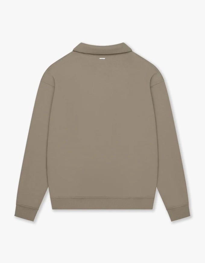 Croyez - Trui Olijf Croyez Etiquette Half-zip Sweaters Olijf Cr2-pf25-02