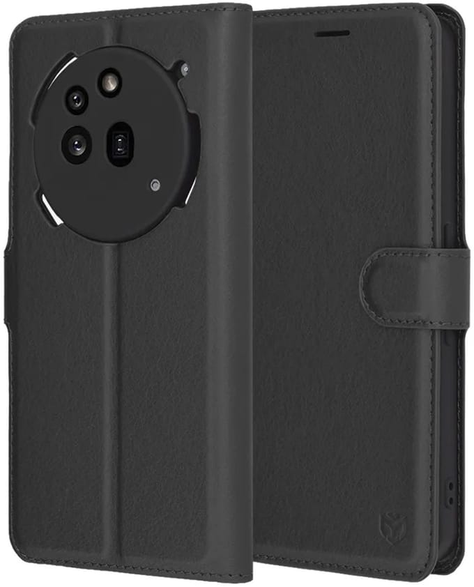 Hoesje geschikt voor Nothing Phone (3a) Pro - Techsuit Leather Folio Book Wallet Case - Zwart