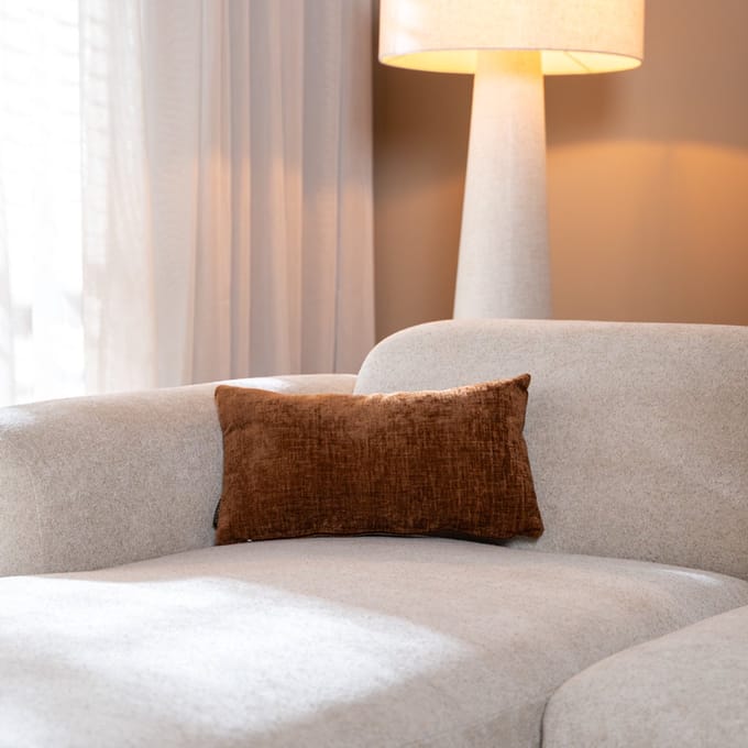 Bronx71® Sierkussen Evi chenille koper 25 x 45