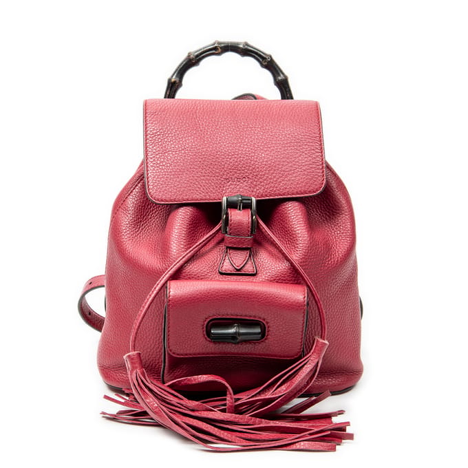 Small Bamboo Tassel Backpack   rugzak