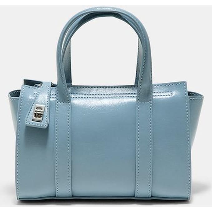 Stradivarius Mini tote tas met sluiting  Hemelsblauw OS