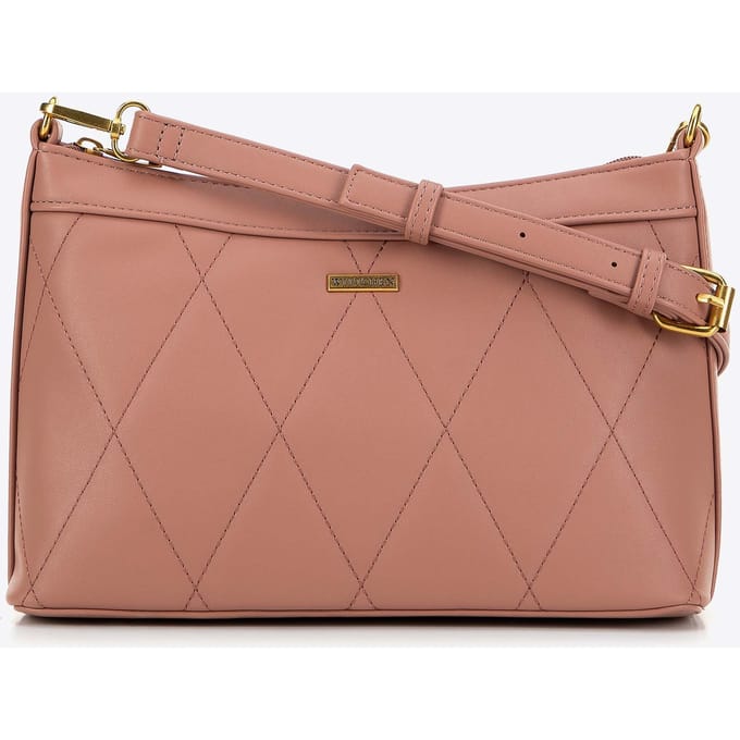Wittchen - Baguette Tas - Roze Eco-leer - Verstelbare Riem - Geometriche Stiksel