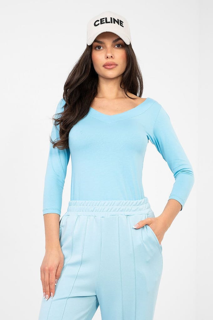 Serena V Essence Top - Hellblau / S/M