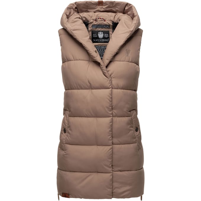 Navahoo dames lange gewatteerde bodywarmer Madilynaa – Warm & Comfortabel