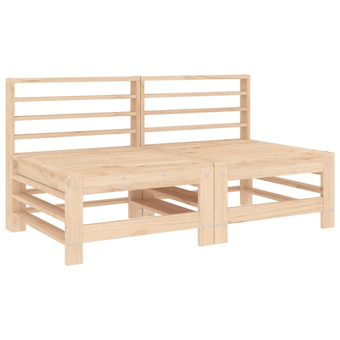 vidaXL - 7-delige - Loungeset - massief - grenenhout