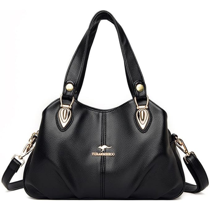 Handtas Mode Dames Handtas Hoge Kwaliteit Gerimpeld Ontwerp Dames Schoudertas black