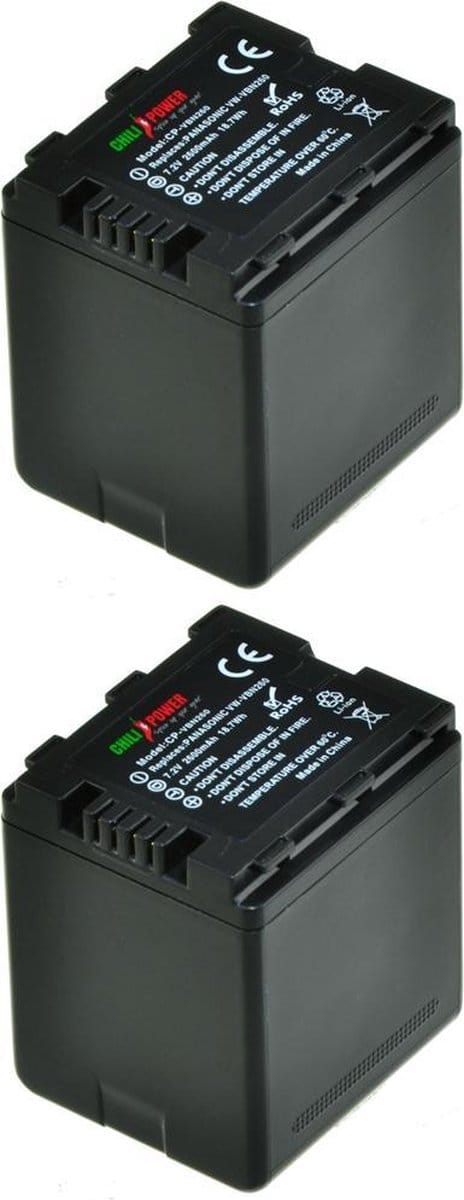 ChiliPower VW-VBN260 accu voor Panasonic - 2600mAh - 2-Pack