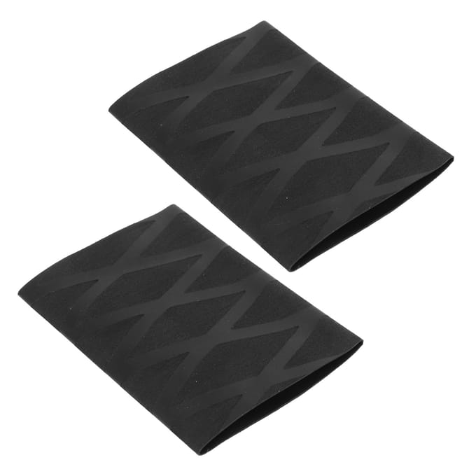 2 STUKS Tennisracket Grip Tape Warmtekrimpende Polyolefine Racket Overgrip voor Horizontaal Racket black