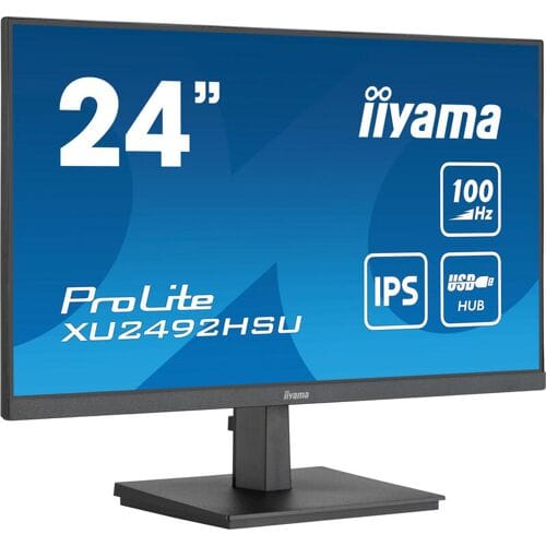 iiyama ProLite 24'' IPS-technologiepaneel met USB-hub en 100 Hz verversingssnelheid