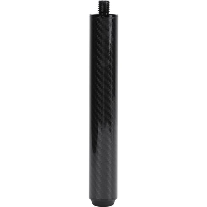 Biljart Pool Keu Verlengstuk 8 Inch Koolstofvezel Pool Keu Verlengstok met Rubber Achterplug voor black