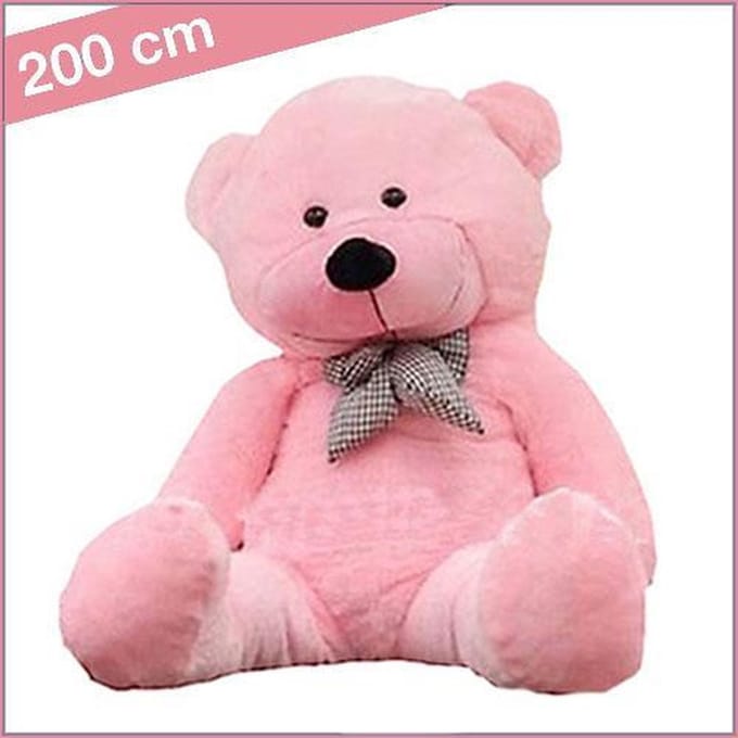 Grote knuffel - Rose knuffelbeer 200 cm - Lekker zacht - Heel groot