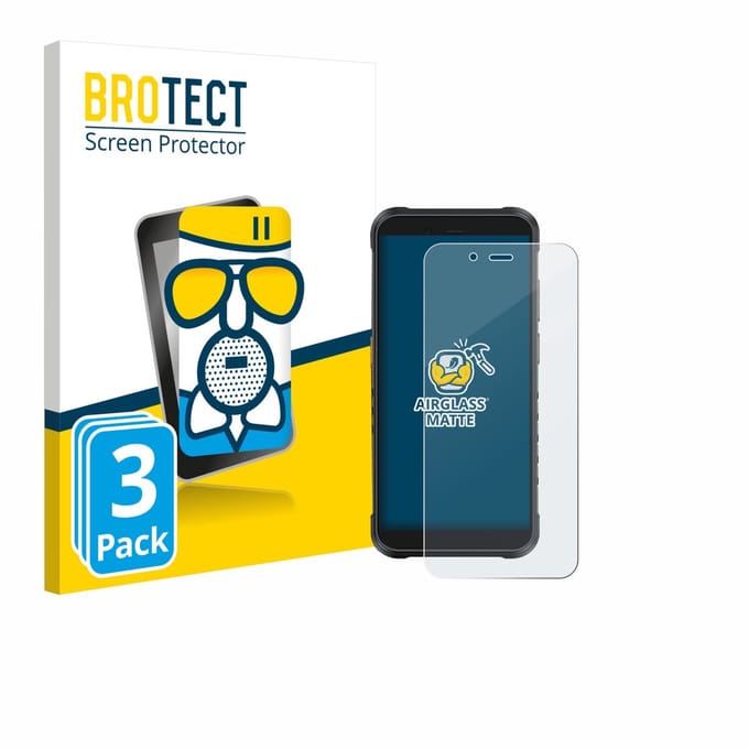 BROTECT - Screenprotector voor Ulefone RugKing - Folie Beschermfolie Beschermglas matte 3 Stuks