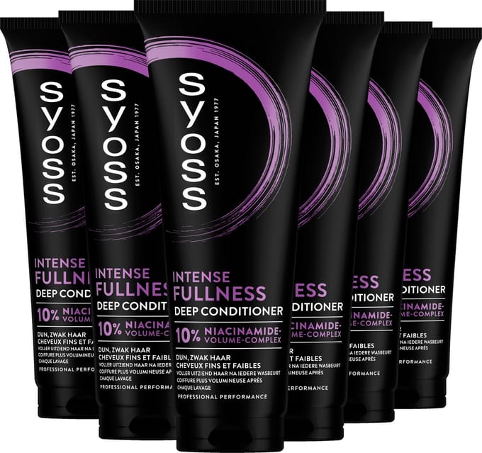 Syoss Fullness - Conditioner - Geeft Volume - Voeg Textuur Toe - Voordeelverpakking - 6x250 ml