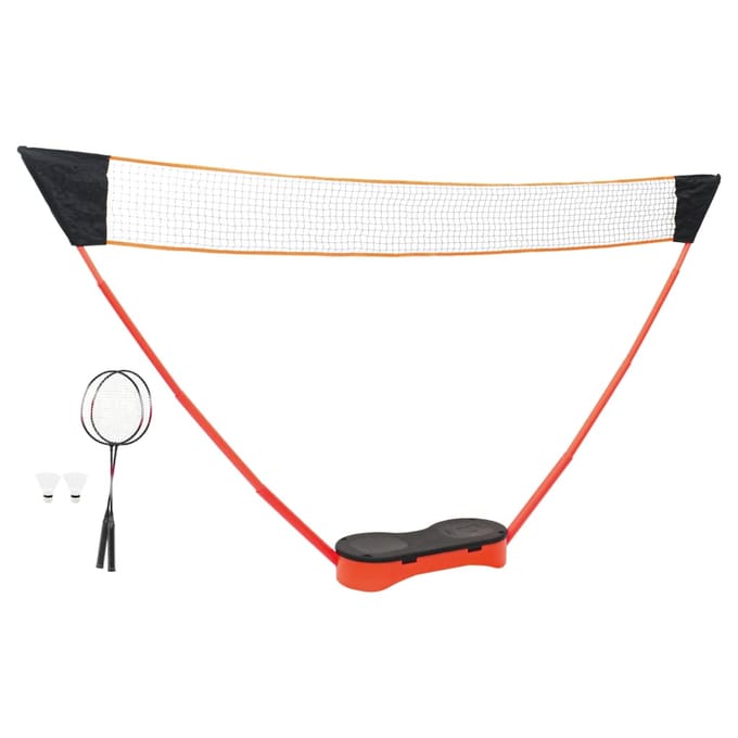 vidaXL - Badmintonset - met - 2 - rackets, - net - en - opbergkoffer - 292x30x152 - cm