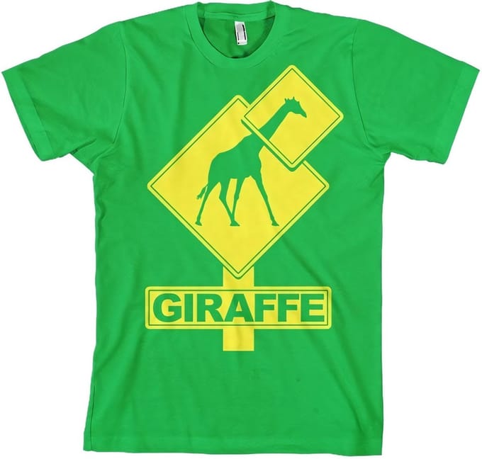 Hybris T-shirt met giraf-logo, groen