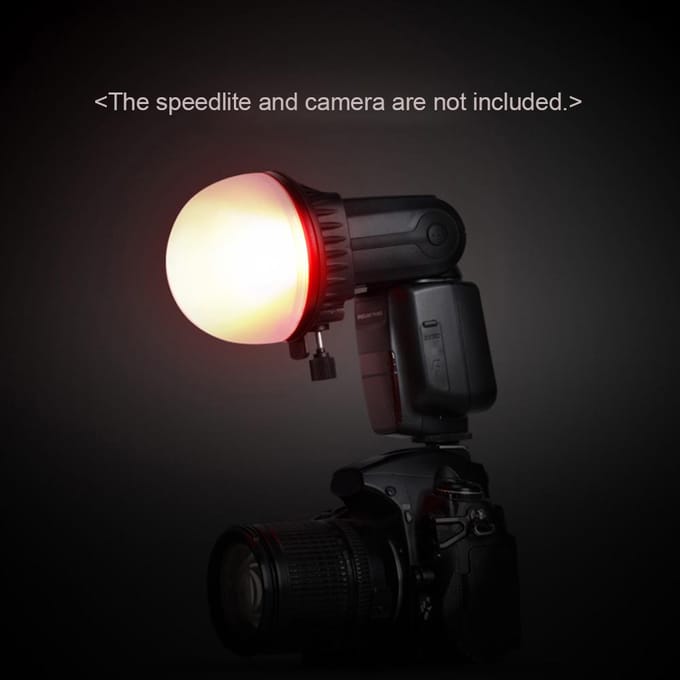 TRIOPO Speedlite Flitslicht Modifier Accessoires Kit met Magnetische Universele Bevestigingsadapter + zwart