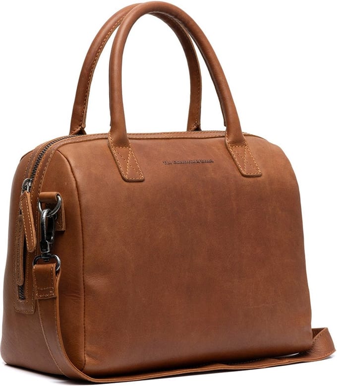 Chesterfield Langton Waxed Pull Up Handtas / Schoudertas - Cognac
