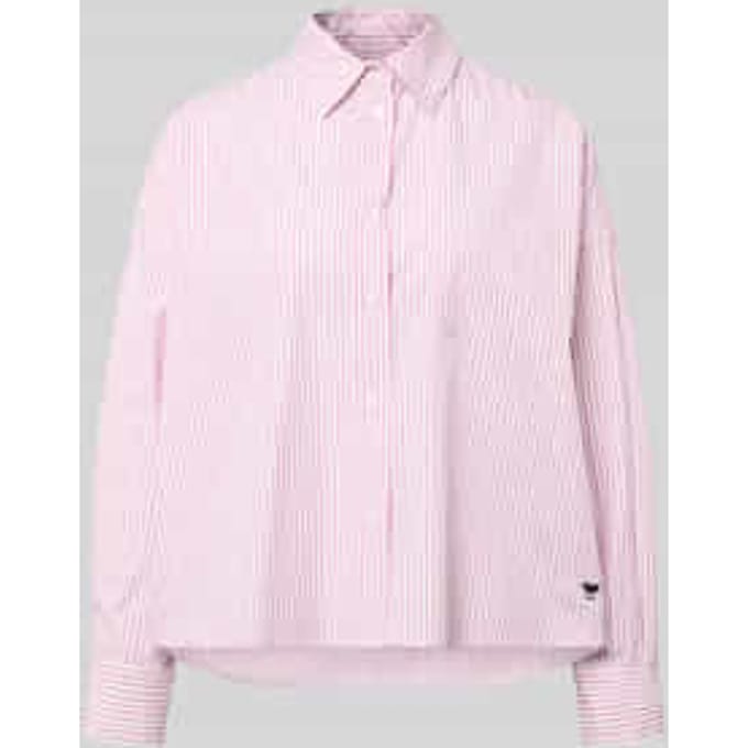 Oversized Overhemdblouse van puur katoen Model 'AUREO'