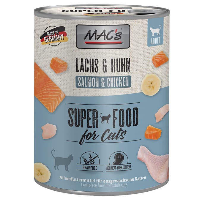 MAC's CAT - Blik 6x800g - Zalm & Kip