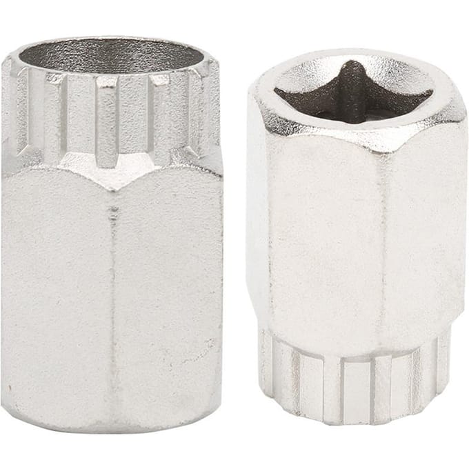 2 pièces Outil de démontage de roue libre Cyclone pour vélo Outils de retrait de pignon de cassette pour roue libre à cassette gray
