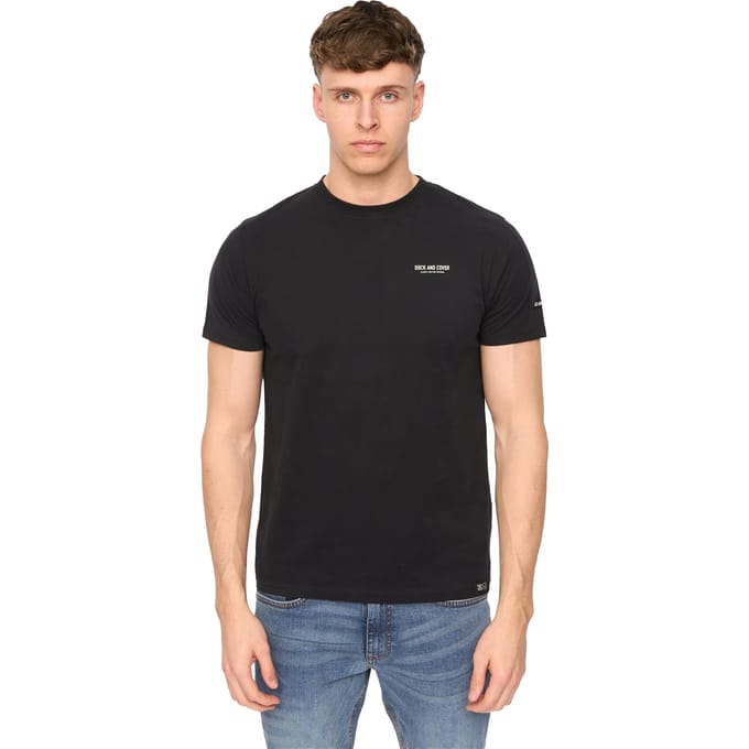 Duck and Cover Heren Landway T-Shirt (Zwart)