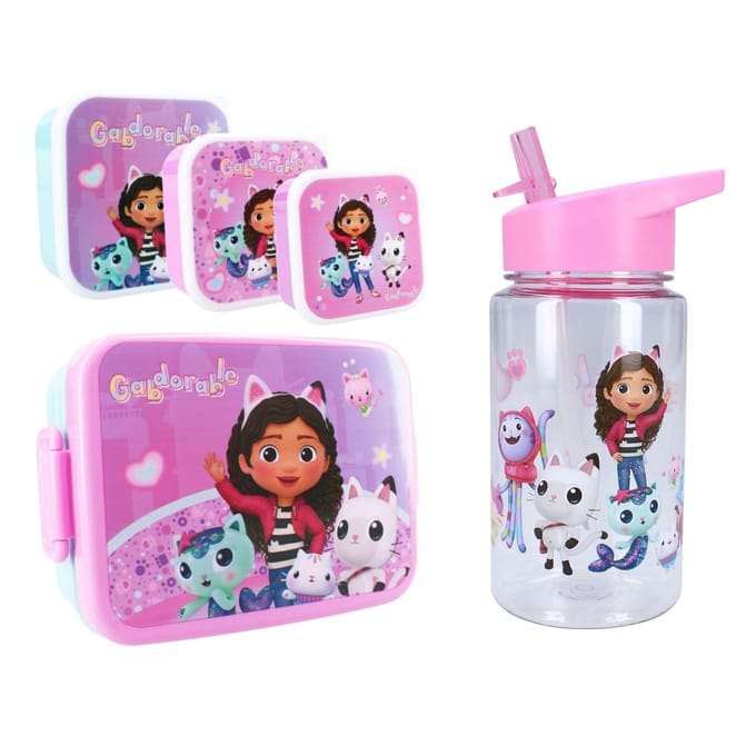 Gabby's Dollhouse Lunchset - Broodtrommel en drinkfles - Snackdoosjes