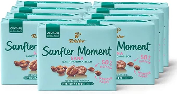 Tchibo - Sanfter Moment Sana Gemalen koffie - 9x 500g (2x 250g)