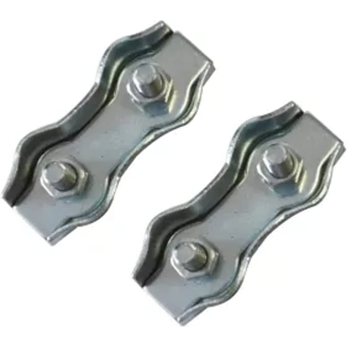 Sencys Kabelklem - Staal - Dubbel - Diam. 5mm - 2 Stuks