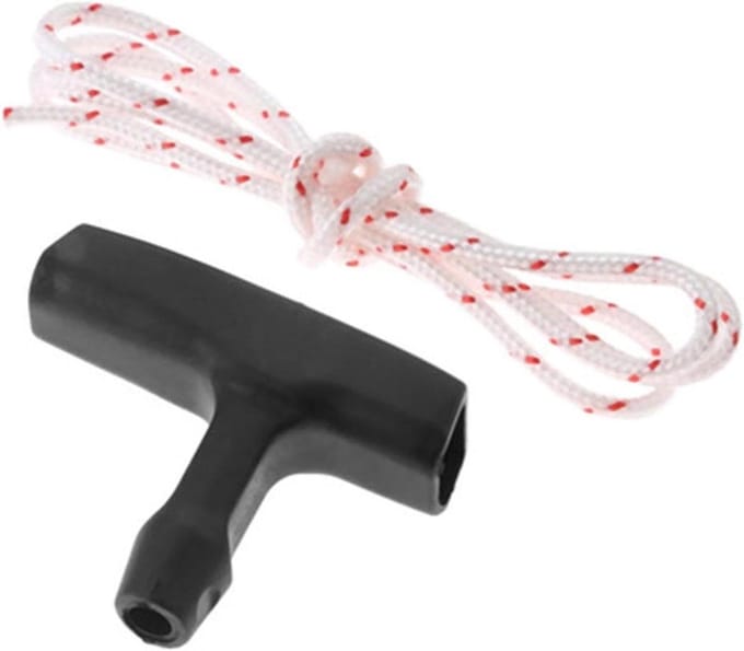 Grasmaaier Trekkoord - Startkabel Kettingzaag - Tuinonderhoud - Zware Polyestervezel - 30 gram - Wit